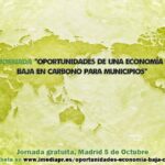 Jornada 'Oportunidades de una economía baja en carbono en municipios'