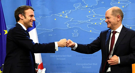 Macron y Olaf Scholz